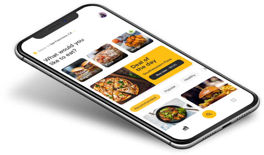 Food Delivery App with Animations